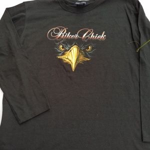 Biker Chick T Shirt Sz M